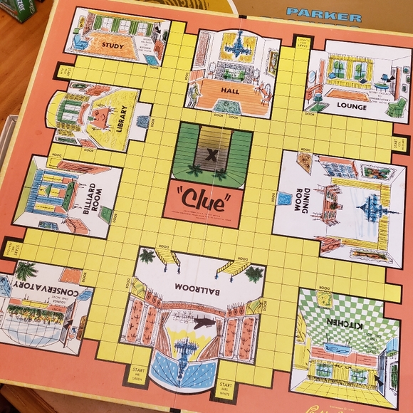 Vintage Clue Parker Bros Inc, Boardgame - Picture 4 of 8